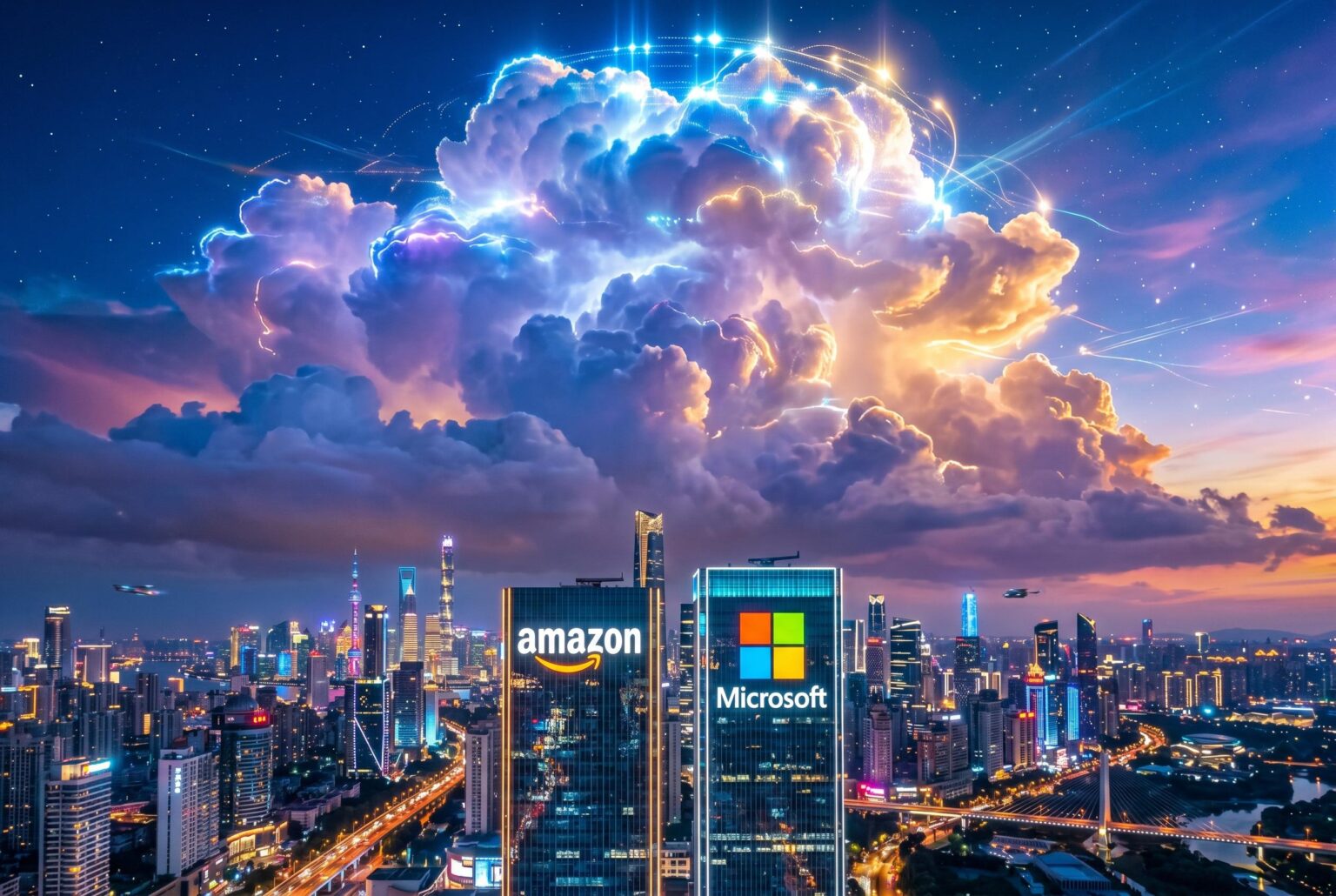 Amazon and Microsoft close the market value gap amid AI and cloud race